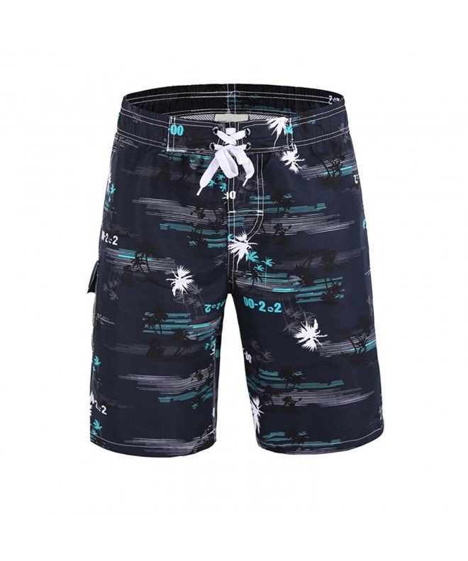 Men's Quick Dry Trunks Swimwear Shorts Printed Palm Beach Pants Board ...