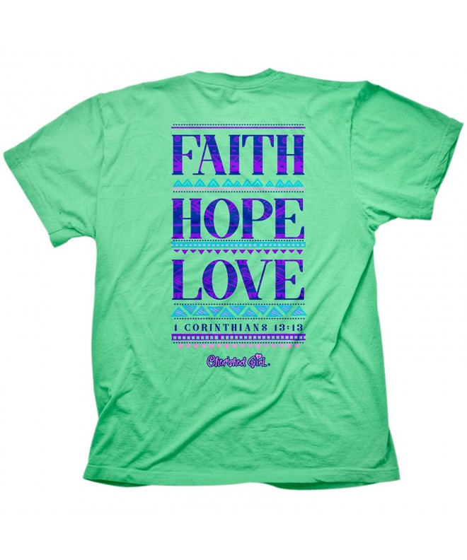 Faith Hope Love Women's Christian T-Shirt - CP18346HXWY
