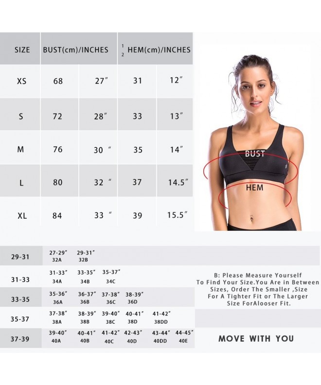 Yoga Sports Bra for Women High Impact Support Workout Bras Strappy ...