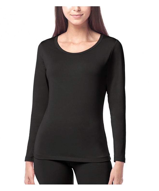 Womens Thermal Fleece Underwear - Black/Only 1 Top No Pants - CW187WREUDO