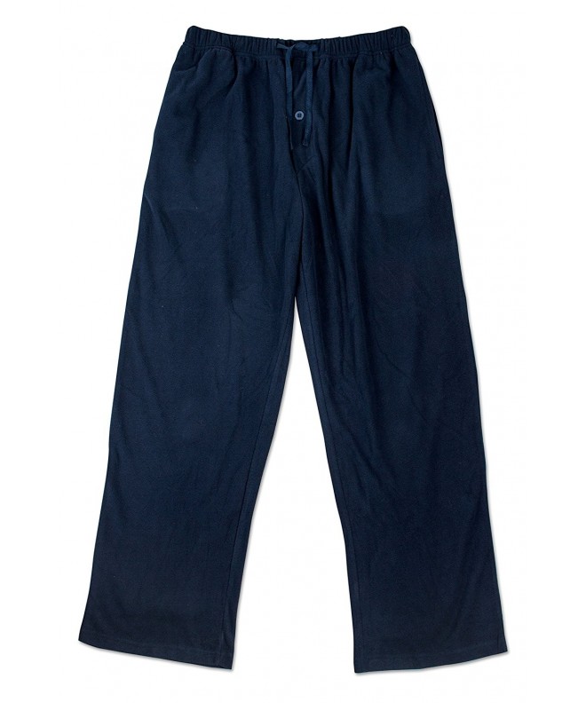 Men's Super Soft Polar Fleece Lounge Pants - Navy - CU1269AVI0B