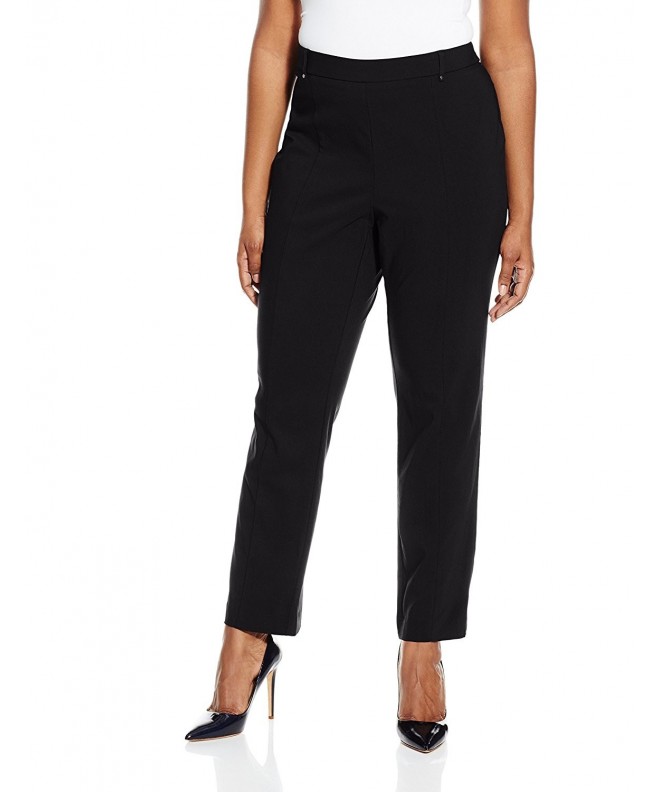 Women's Plus Size Superstretch Straight Leg Pull On Pant - Black ...