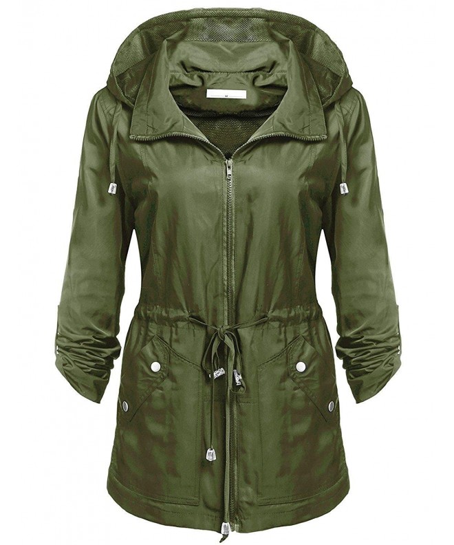 Rainwear Outdoor Packable Lightweight - Army Green - C6182XKZDDD