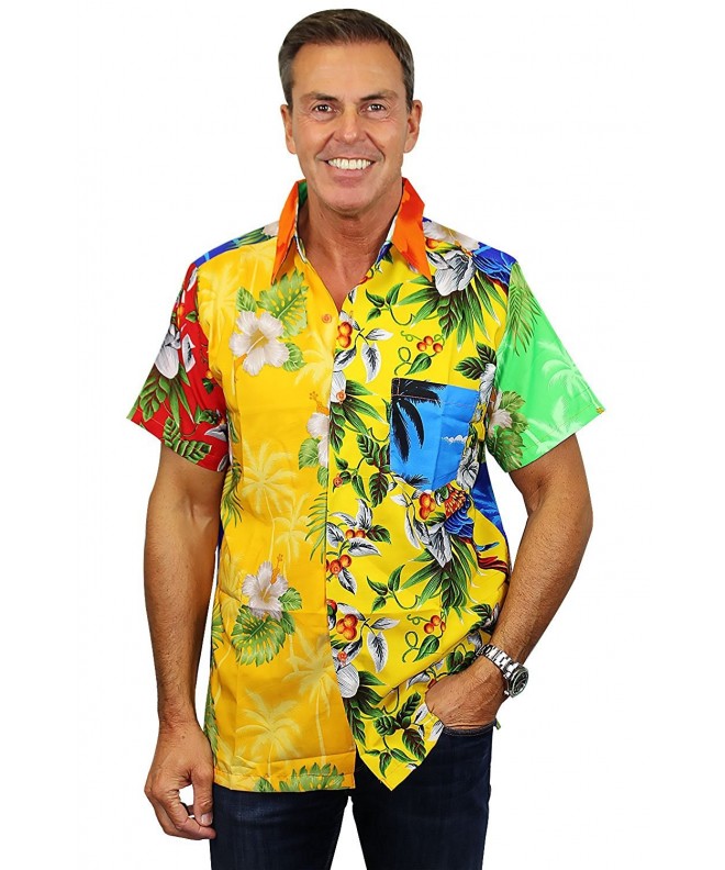 Funky Hawaiian Shirt Men Short-Sleeve Front-Pocket Every Shirt is ...